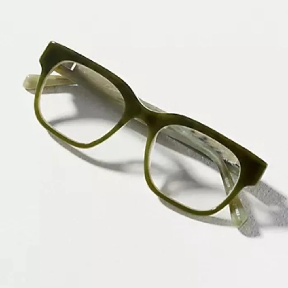 NEW Anthropologie Peepers Green Ombre Blue‎ Light Filtering Glasses No Strength